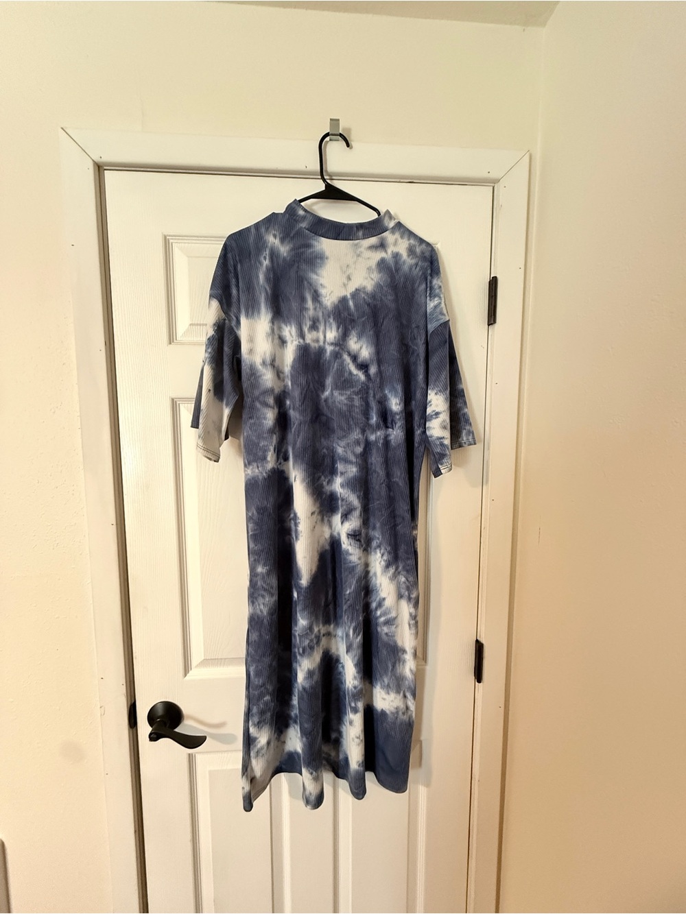 Dressed in LALA Ozzy dress in indigo